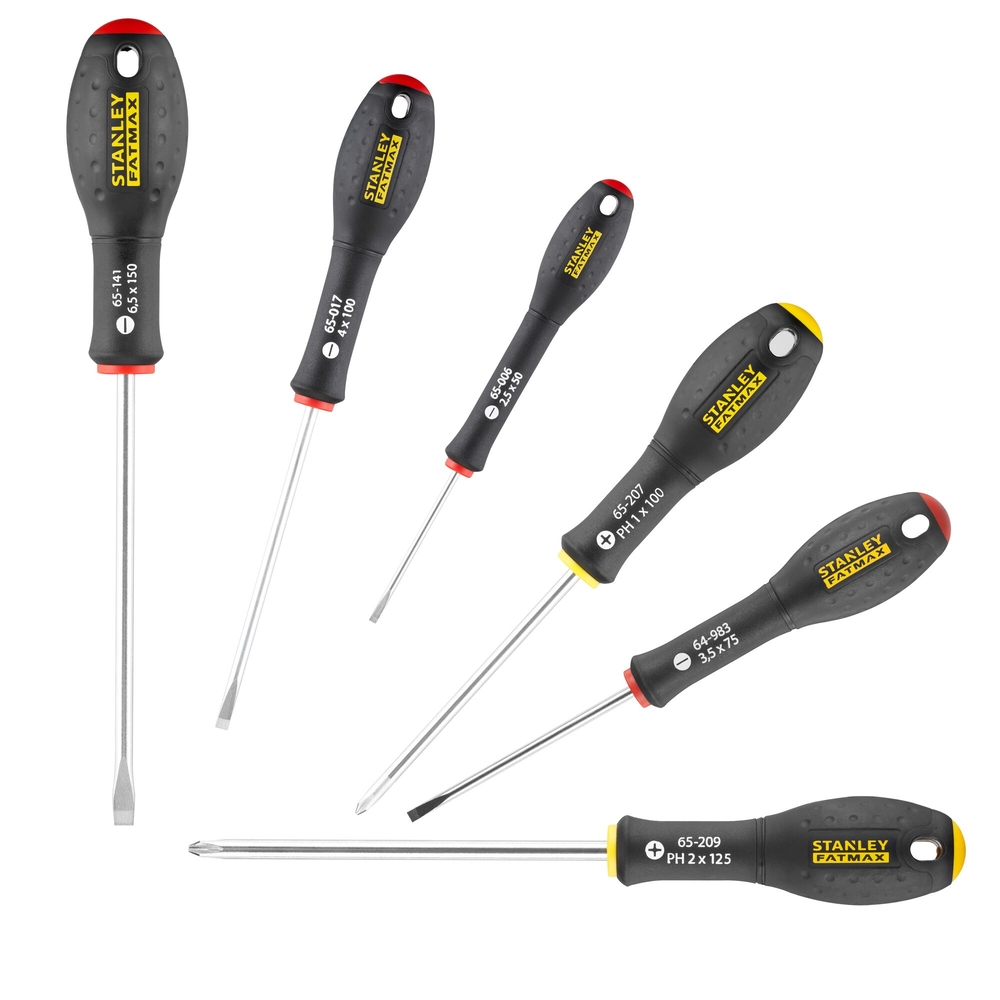 Tournevis d'électricien + mécanicien + Phillips - jeu de 7 pièces - Fatmax - FMHT0-62627 - STANLEY FATMAX