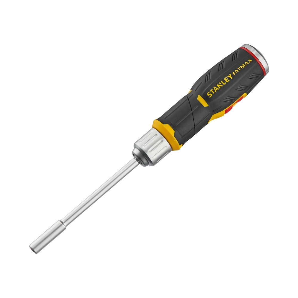 Maxi tournevis porte-embouts revolver à cliquet + 12 embouts + râtelier - FMHT0-62691 - STANLEY FATMAX