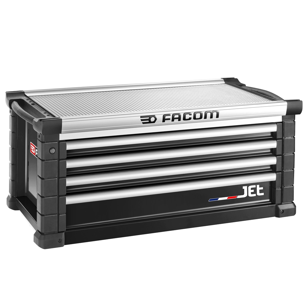 Coffre JET 4 tiroirs - 5 modules par tiroir noirs - FACOM - JET.C4NM5A