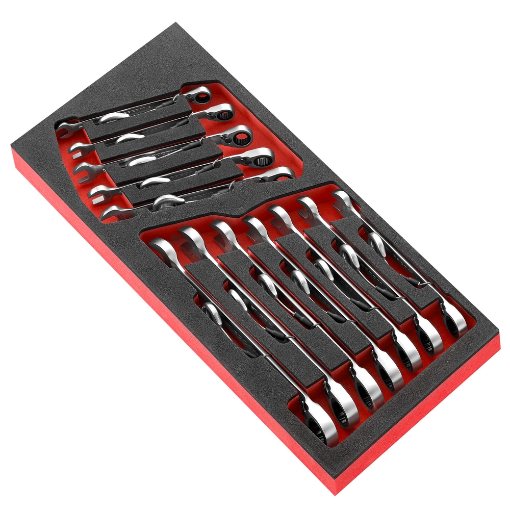 Module mousse 12 clés mixtes à cliquet de 8 à 19 mm SLS - FACOM - MODM.467J12SLS