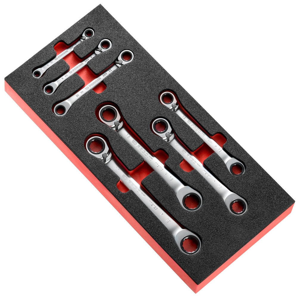 Module de clés polygonales à cliquet inclinées à 15° Spline - FACOM - MODM.65J7