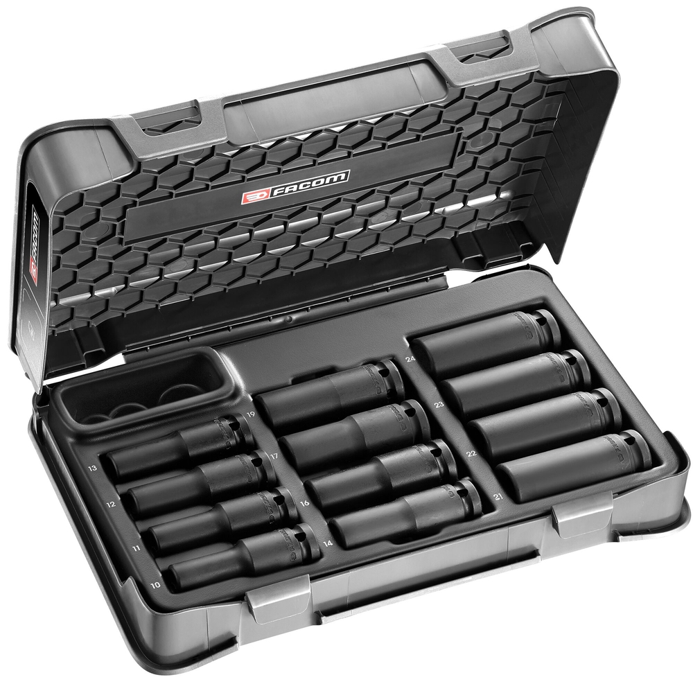 Coffret douilles 1/2 impact 6 pans 10-24mm - FACOM - NS.405B