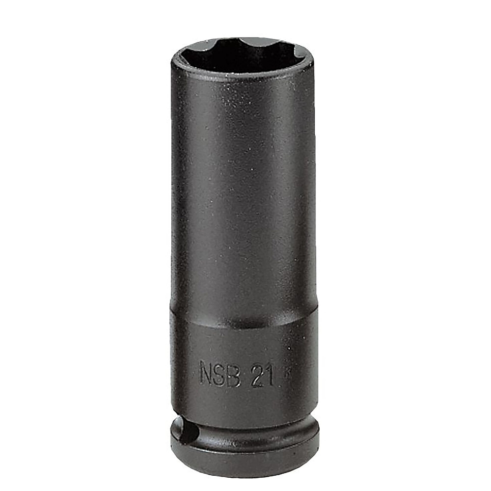 Douille impact longue parois fines 6 pans métrique 1/2 22 mm - FACOM - NSB.22