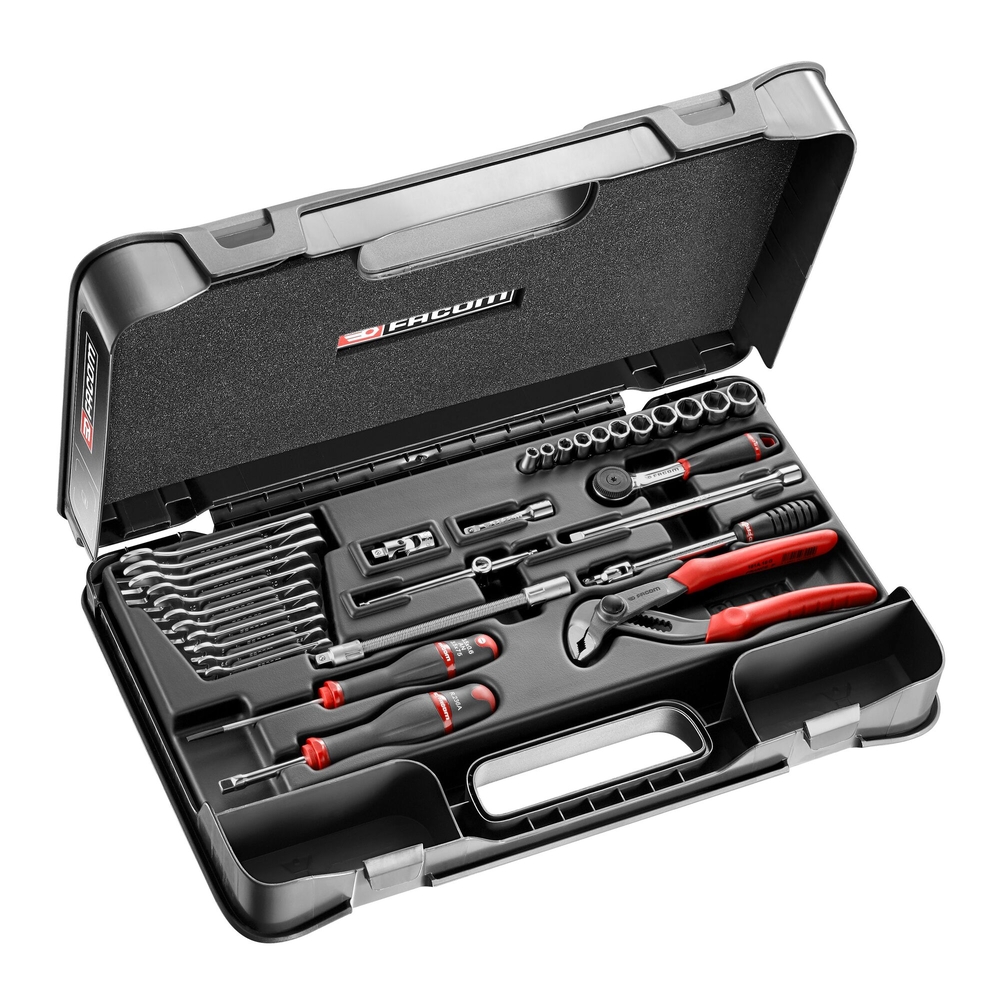 Coffret 32 douilles 6 pans métriques et clés 1/4