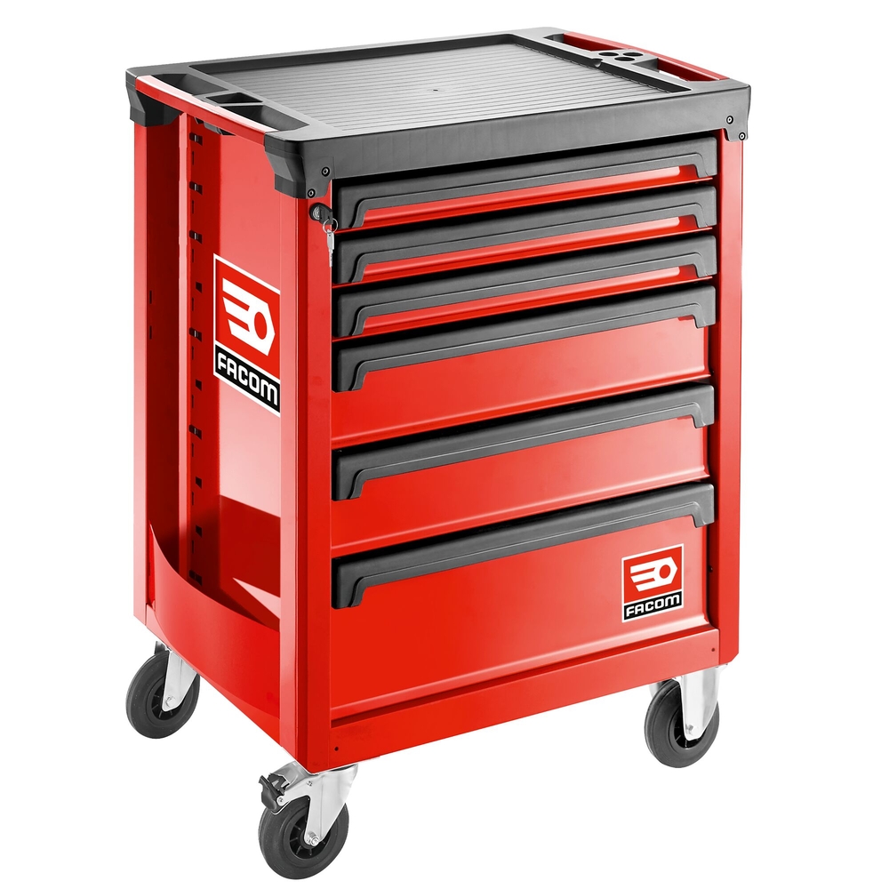 Servante ROLL 6 tiroirs - 3 modules par tiroir rouge - FACOM - ROLL.6M3A