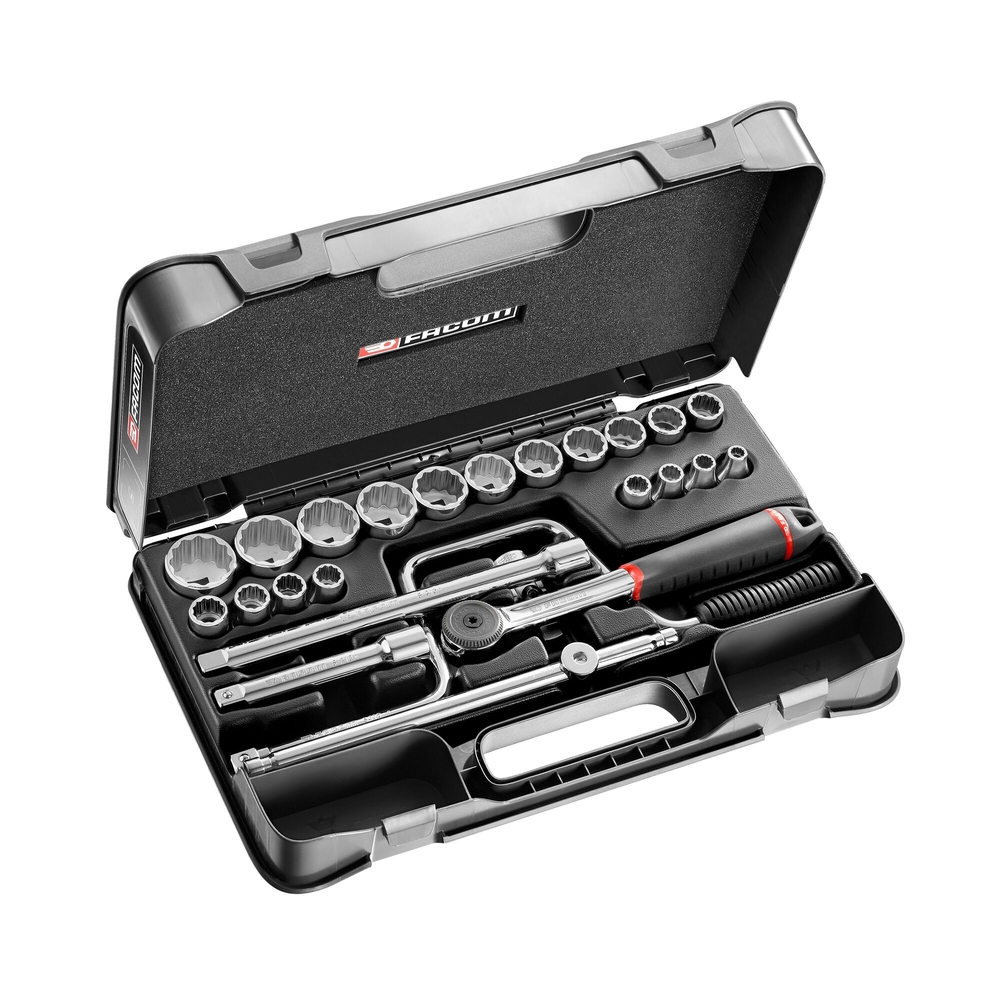 Coffret douilles 1/2' 12p in s.16 - FACOM - S.161-3P12U