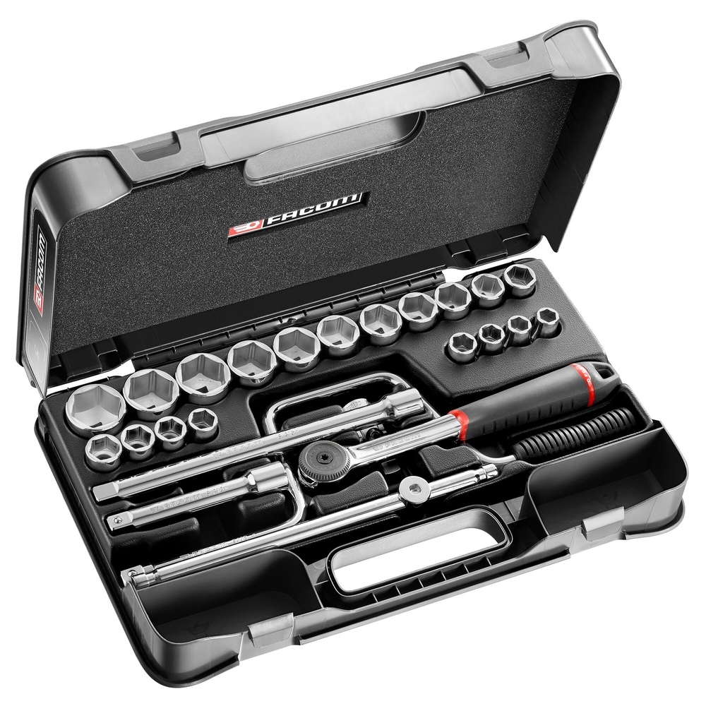Coffret douilles 1/2' 6p in s.161 - FACOM - S.161-3P6U