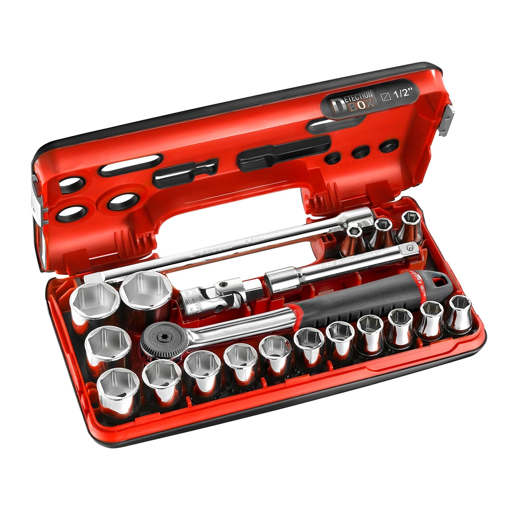 Coffret douilles 1/2' 6p mm s.161 - FACOM - S.161DBOX1