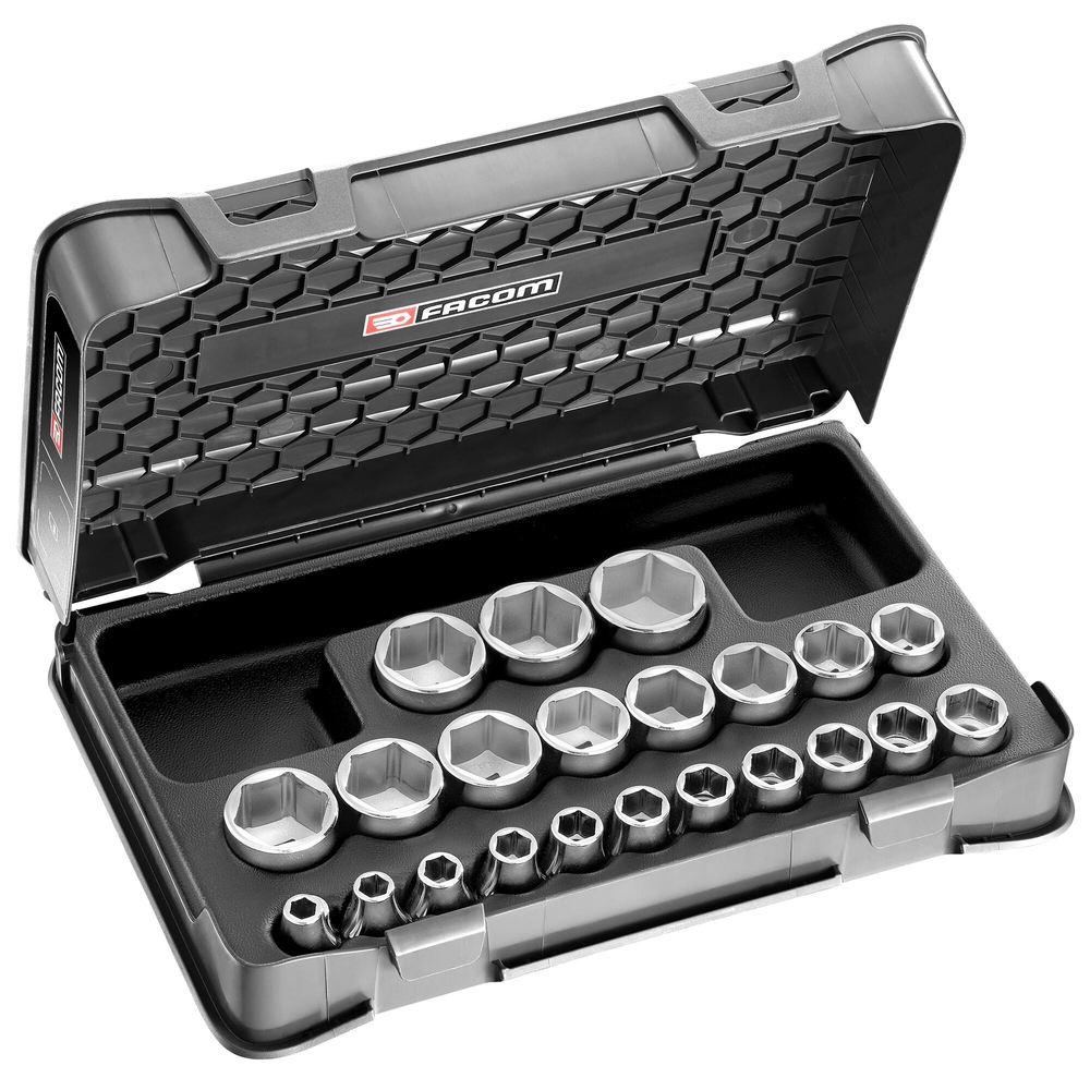 Coffret douilles 1/2' 6 pans - 22 pièces - FACOM - S.401B