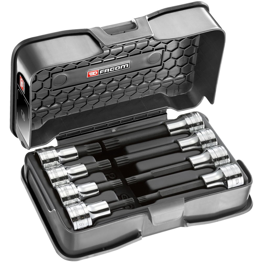 Coffret de 8 douilles tournevis courtes et longues XZN 1/2