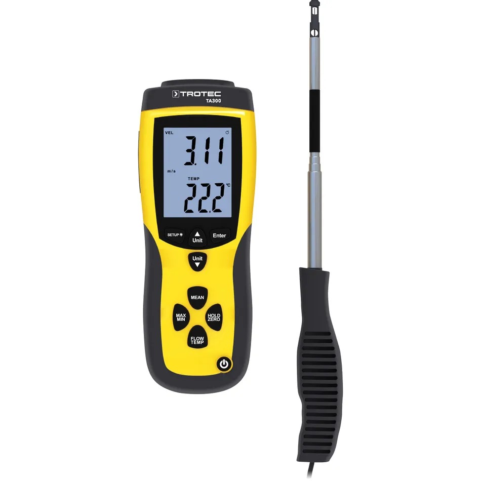 Anémomètre thermique à sonde rigide - TROTEC - TA300