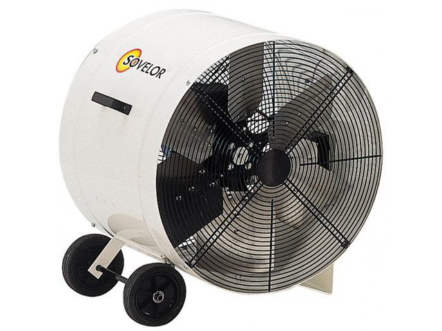 VENTILATEUR EXTRACTEUR HELICOIDE MOBILE SOVELOR SUR ROUES DIAMETRE 600 -V603