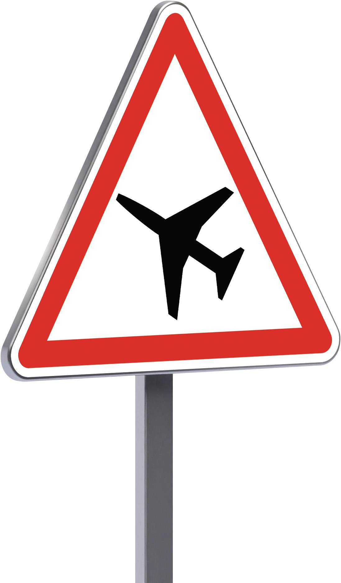 Panneau permanent A23 1000 c1 traversée d'une aire de danger aérien TALIAPLAST - 521307