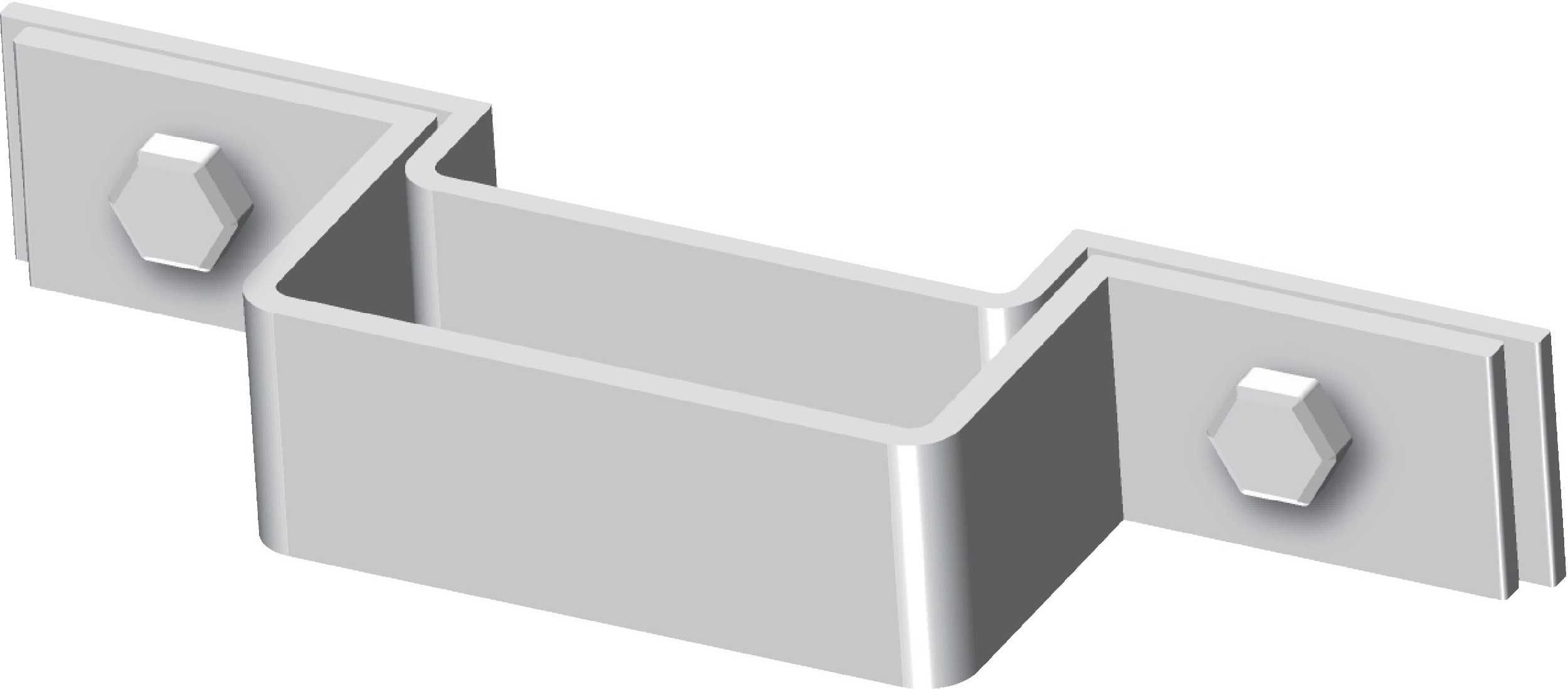 BRIDE DE FIXATION SIMPLE SUR POTEAU 80X40MM TALIAPLAST - 521905
