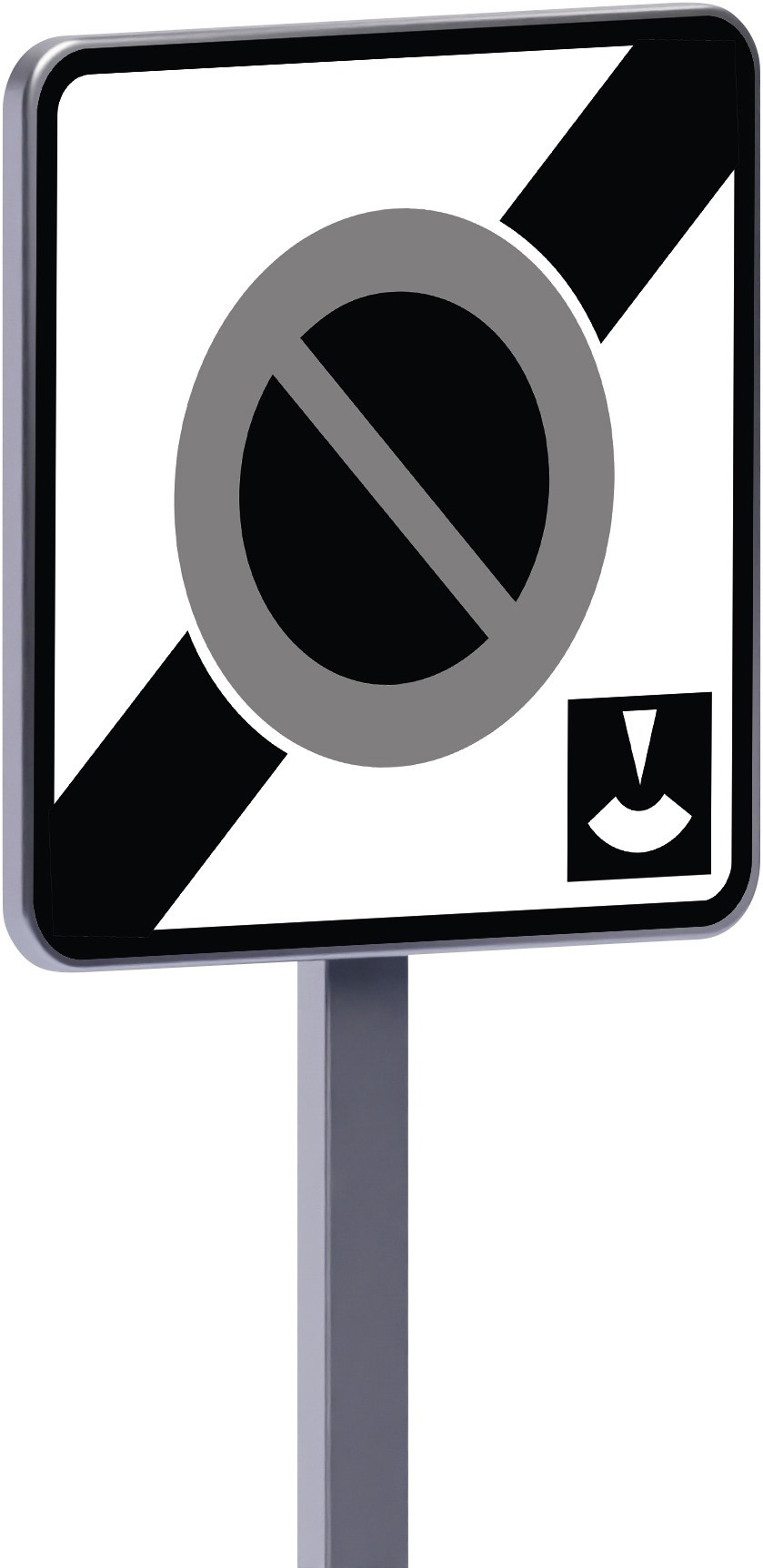Panneau permanent B50c 500x500 c1 sortie d'une zone à stationnement de durée limitée TALIAPLAST - 522908