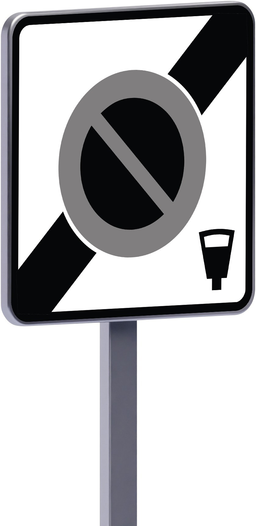 Panneau permanent B50d 500x500 c1 sortie d'une zone à stationnement payant TALIAPLAST - 522909