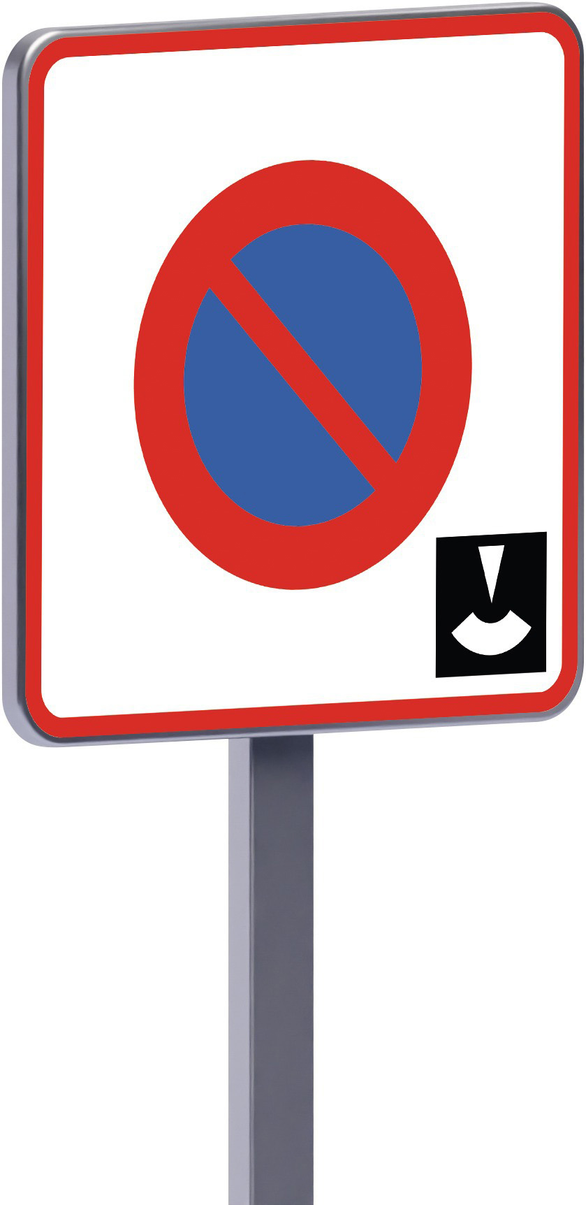 Panneau permanent B6b3 700x700 c2 entrée d'une zone à stationnement de durée limitée TALIAPLAST - 522963