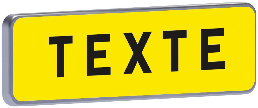 Panneau temporaire Km9 700 c2 jaune texte à spécifier TALIAPLAST - 525400