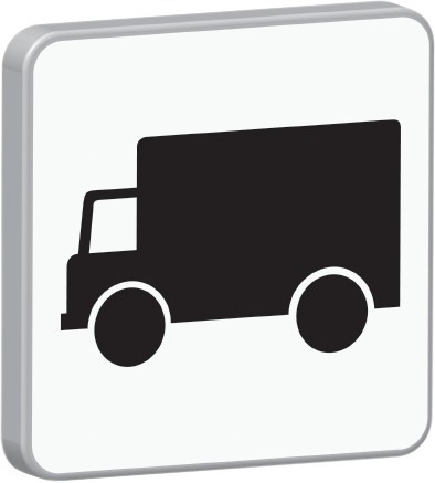 Panneau de signalisation Véh. de transport de marchandises TALIAPLAST - 525565
