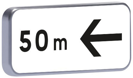 Panneau permanent M3b4 flèche à droite 350x150 c2 TALIAPLAST - 527659