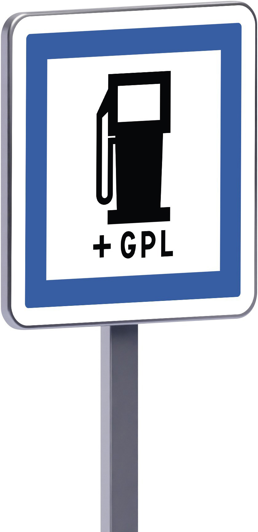 Panneau permanent Ce15c 500x500 c2 poste de distribution de carburant 7 sur 7 et 24 sur 24 gpl TALIAPLAST - 528370