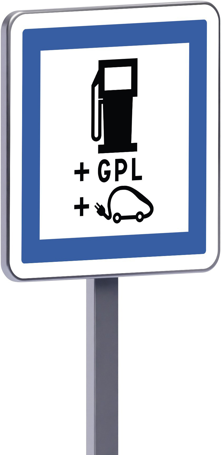 Panneau permanent Ce15h 700x700 c2 distribution de carburant gpl recharge électriques TALIAPLAST - 528472