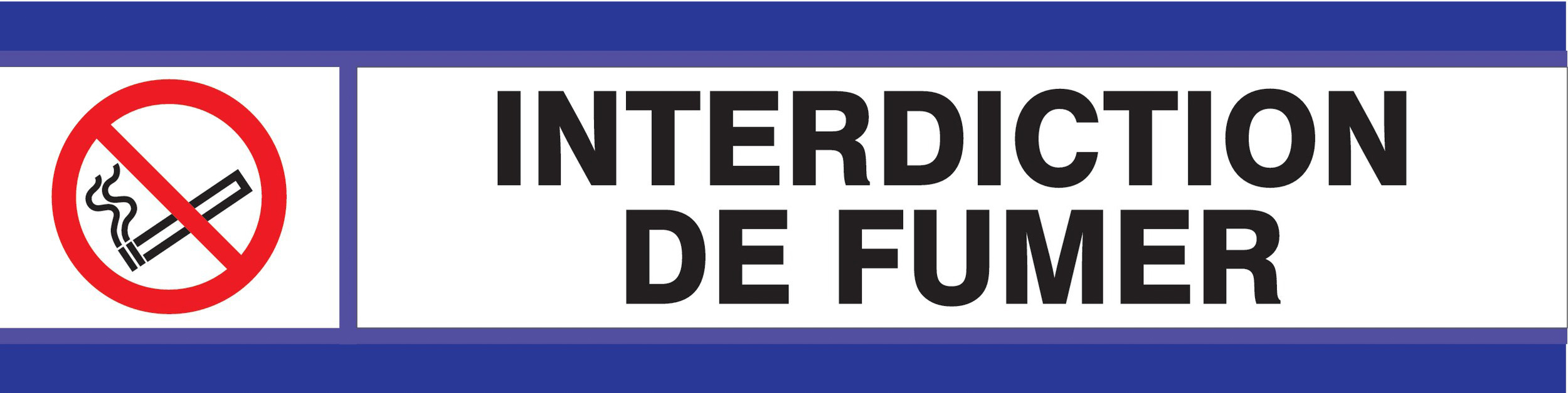 PANNEAU DEFENSE DE FUMER D-SIGN 180X45MM TALIAPLAST - 630201