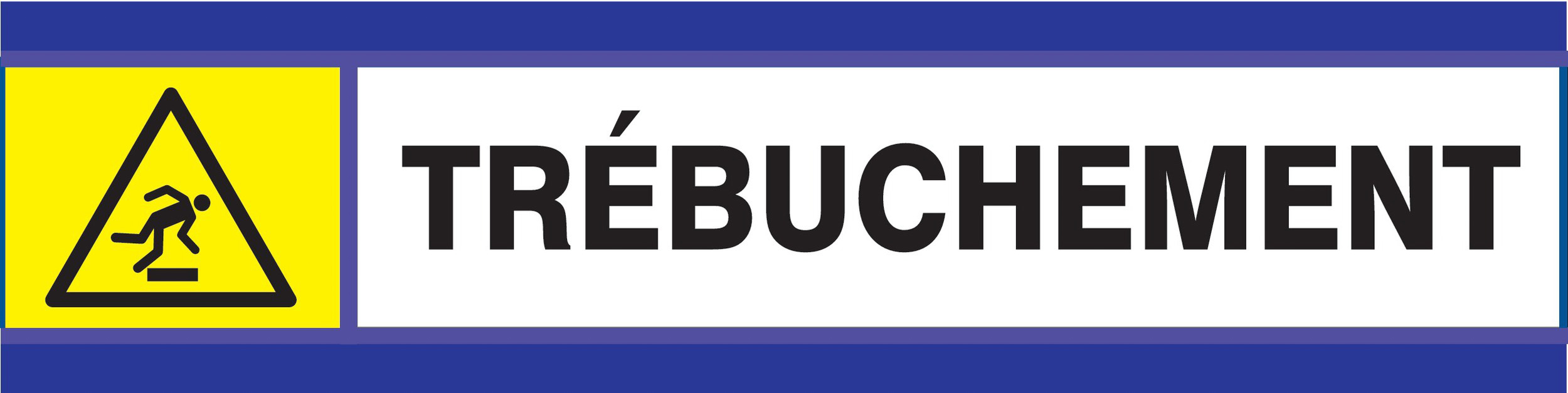 Danger risque de trebuchement d-sign 180x45mm