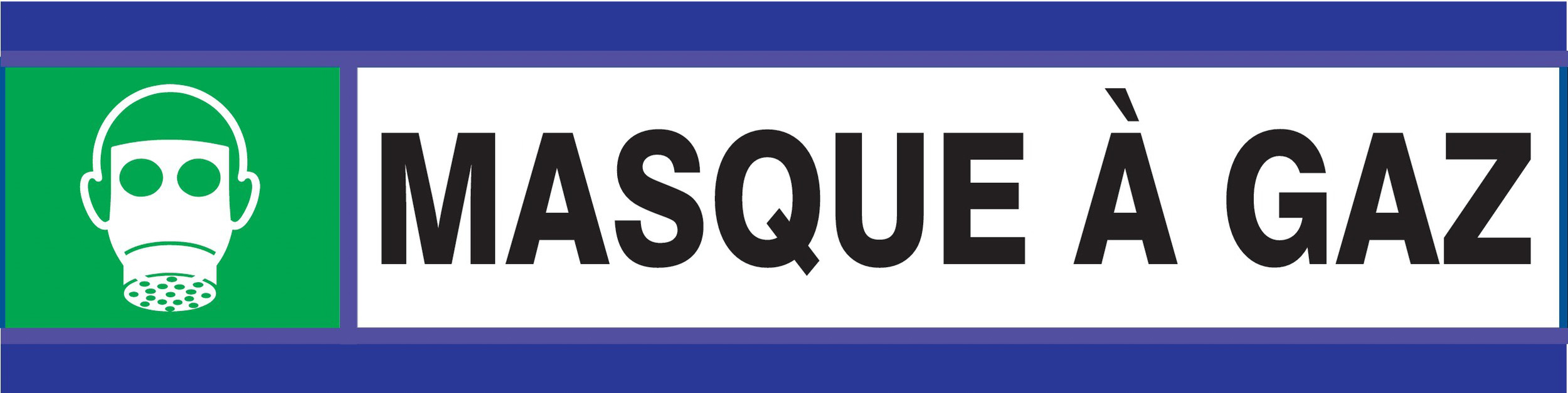 PANNEAU MASQUE A GAZ D-SIGN 180X45MM TALIAPLAST - 630405