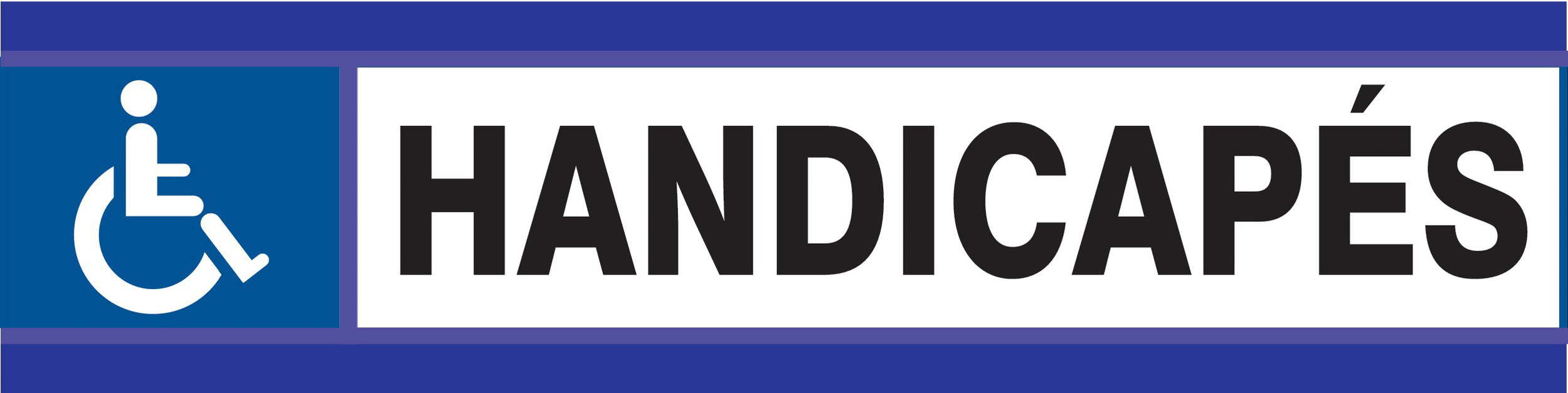 PANNEAU HANDICAPES D-SIGN 180X45MM TALIAPLAST - 630614