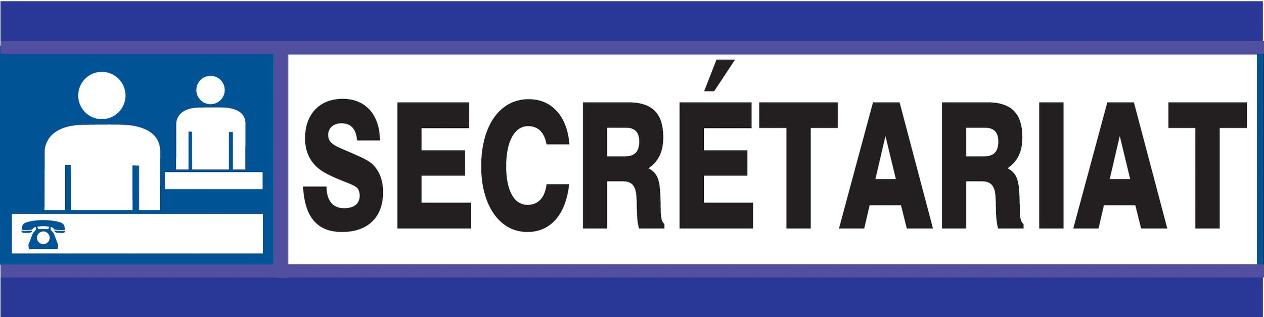 PANNEAU SECRETARIAT D-SIGN 180X45MM TALIAPLAST - 630624