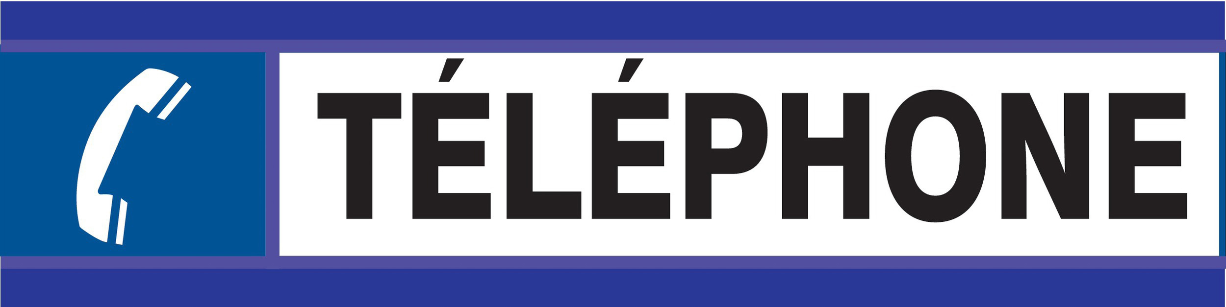 PANNEAU TELEPHONE D-SIGN 180X45MM TALIAPLAST - 630629