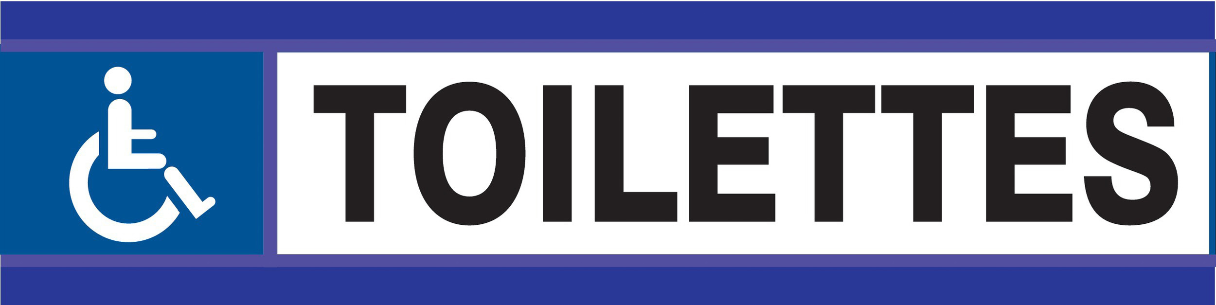 PANNEAU TOILETTES HANDICAPES D-SIGN 180X45MM TALIAPLAST - 630634