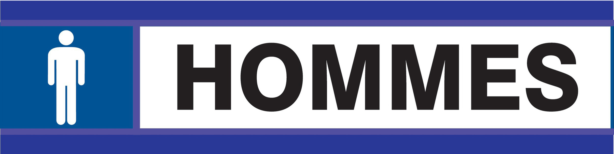 PANNEAU TOILETTES HOMMES D-SIGN 180X45MM TALIAPLAST - 630635