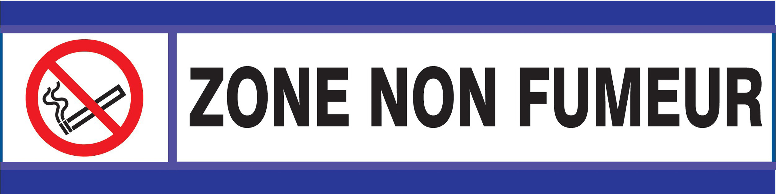 PANNEAU ZONE NON FUMEURS D-SIGN 180X45MM TALIAPLAST - 630639
