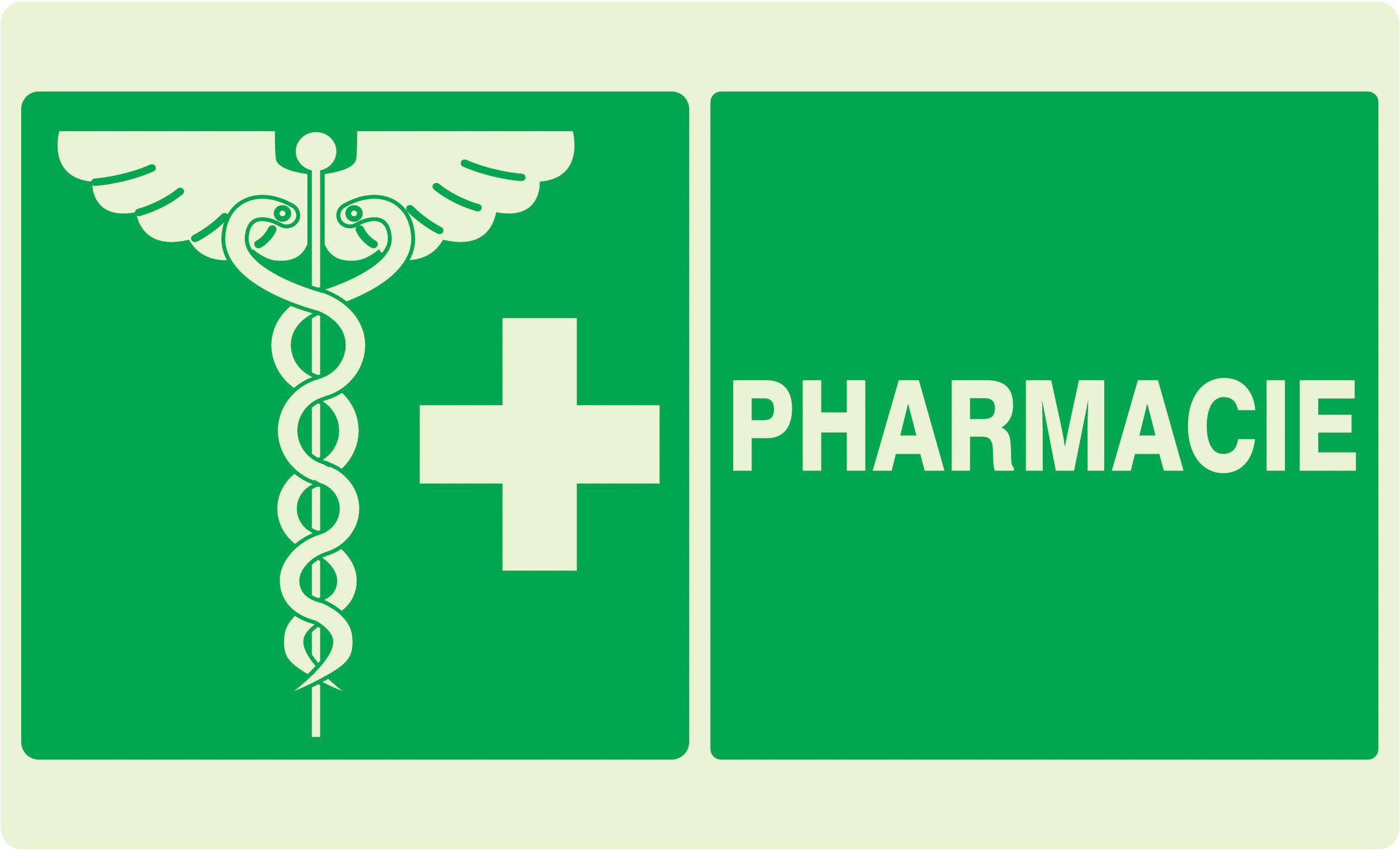 PANNEAU PHARMACIE LUMINESCENT 330X200MM TALIAPLAST - 631401