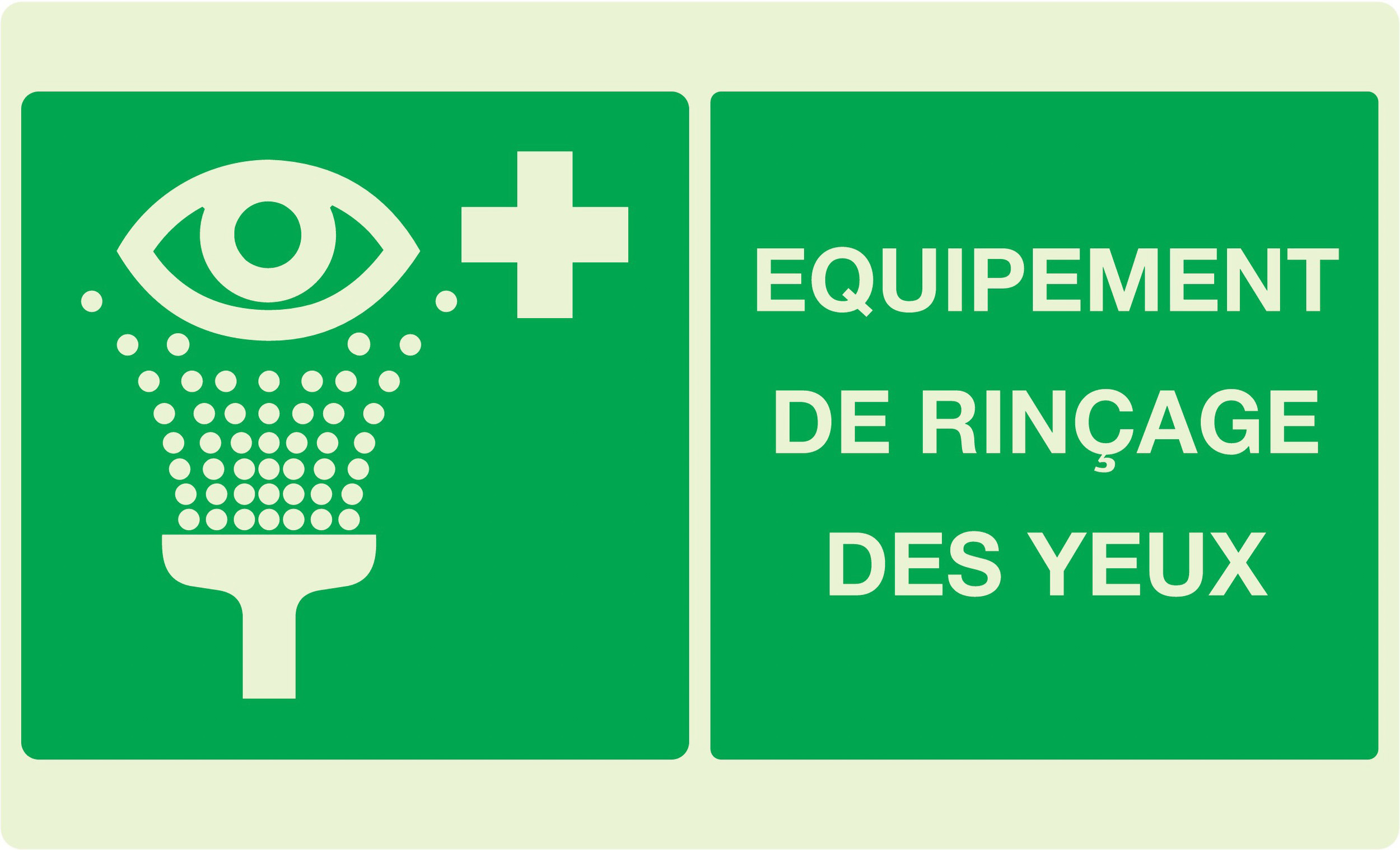 PANNEAU EQUIPEMENT DE RINCAGE DES YEUX LUMINESCENT 330X200MM TALIAPLAST - 631410