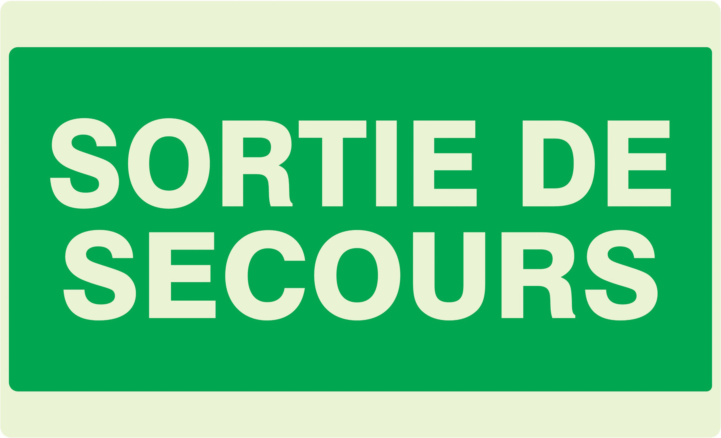 PANNEAU SORTIE DE SECOURS LUMINESCENT 330X200MM TALIAPLAST - 631432
