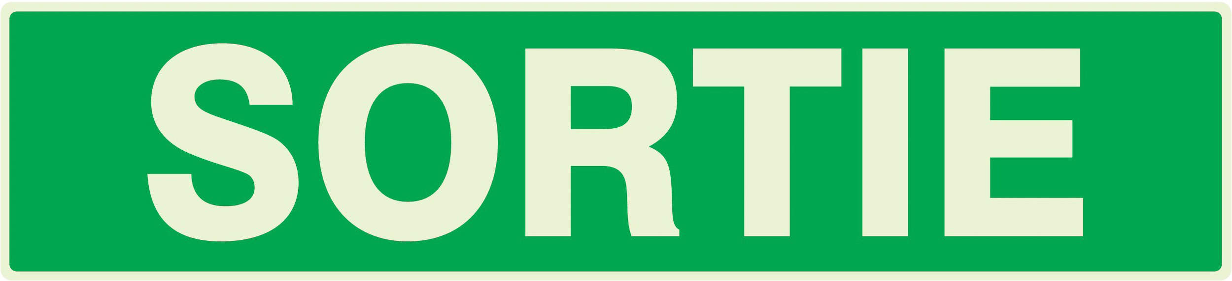 PANNEAU SORTIE LUMINESCENT 330X75MM TALIAPLAST - 635404