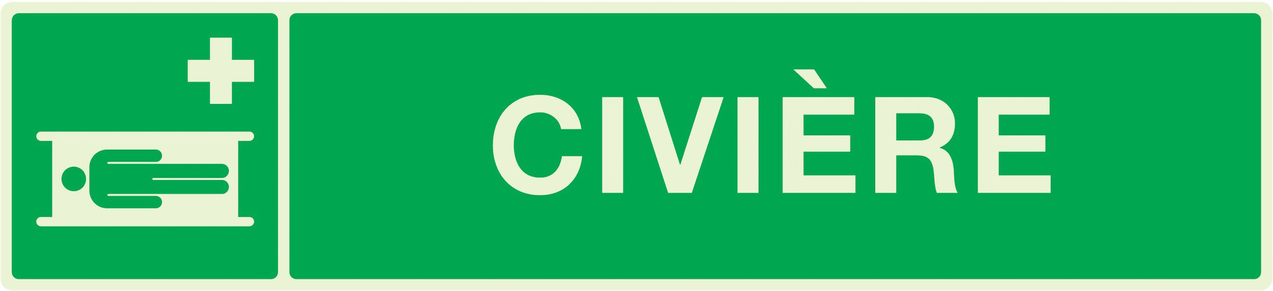 PANNEAU CIVIERE LUMINESCENT 330X75MM TALIAPLAST - 635407