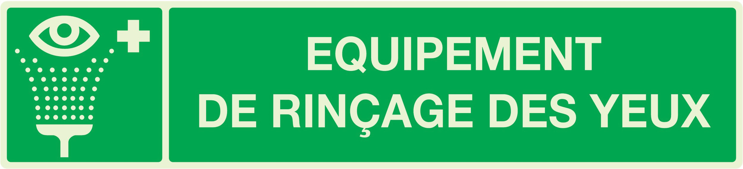 PANNEAU EQUIPEMENT DE RINCAGE DES YEUX LUMINESCENT 330X75MM TALIAPLAST - 635410