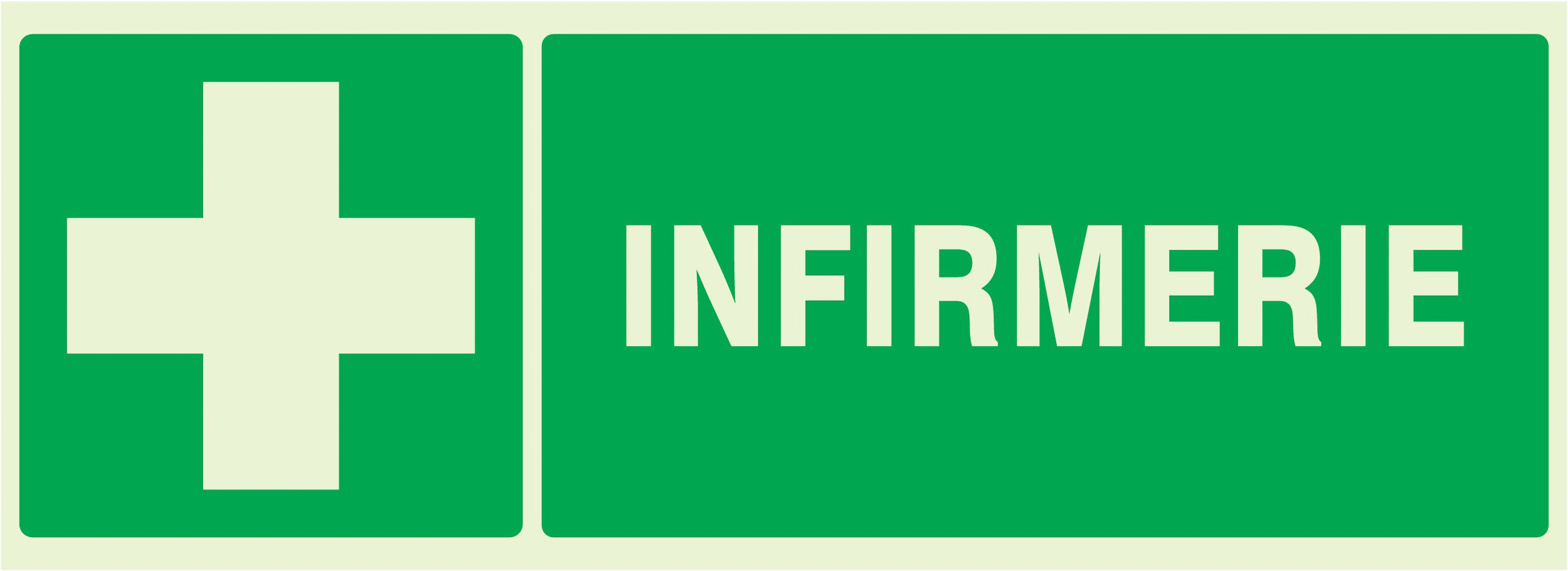 PANNEAU INFIRMERIE LUMINESCENT 330X120MM TALIAPLAST - 636403