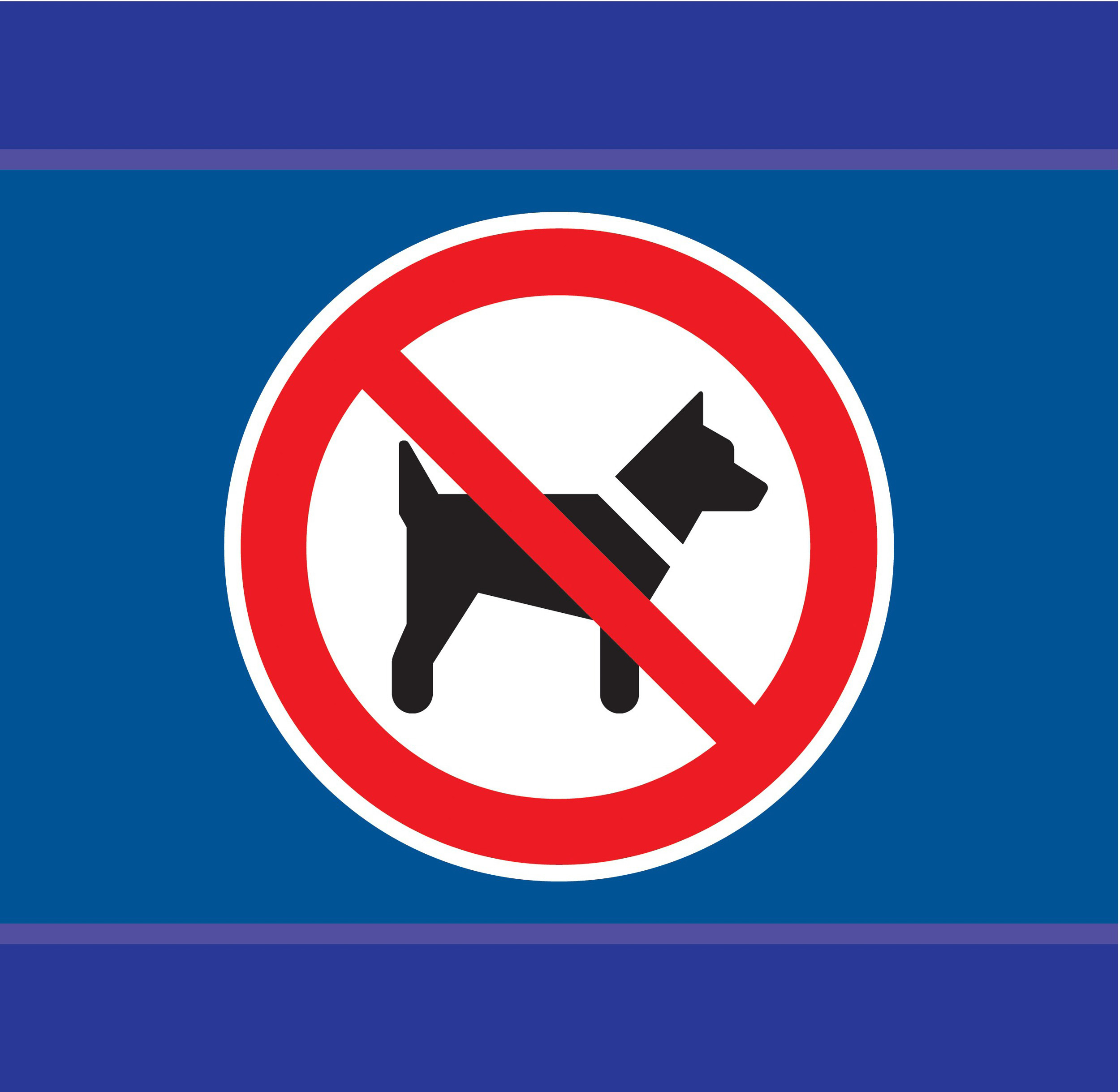 Interdit aux chiens d-sign 100x100mm TALIAPLAST - 637205