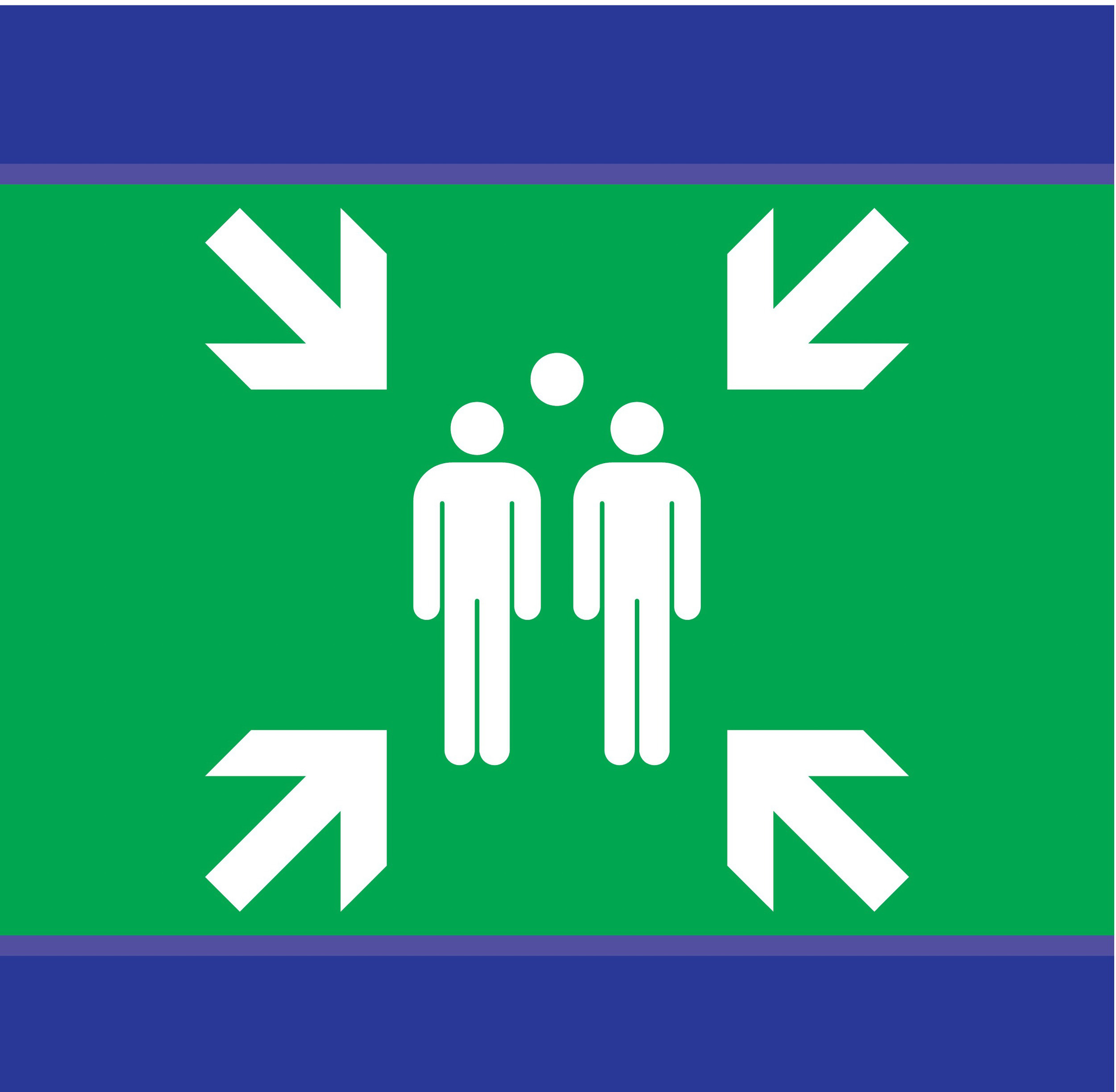 PANNEAU POINT DE RASSEMBLEMENT D-SIGN 100X100MM TALIAPLAST - 637407