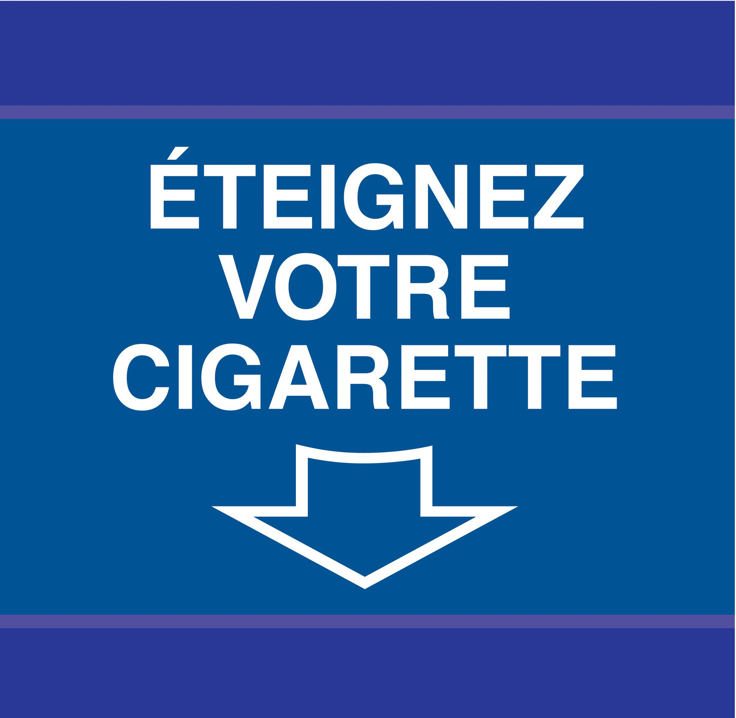 PANNEAU ETEIGNEZ VOTRE CIGARETTE D-SIGN 100X100MM TALIAPLAST - 637504