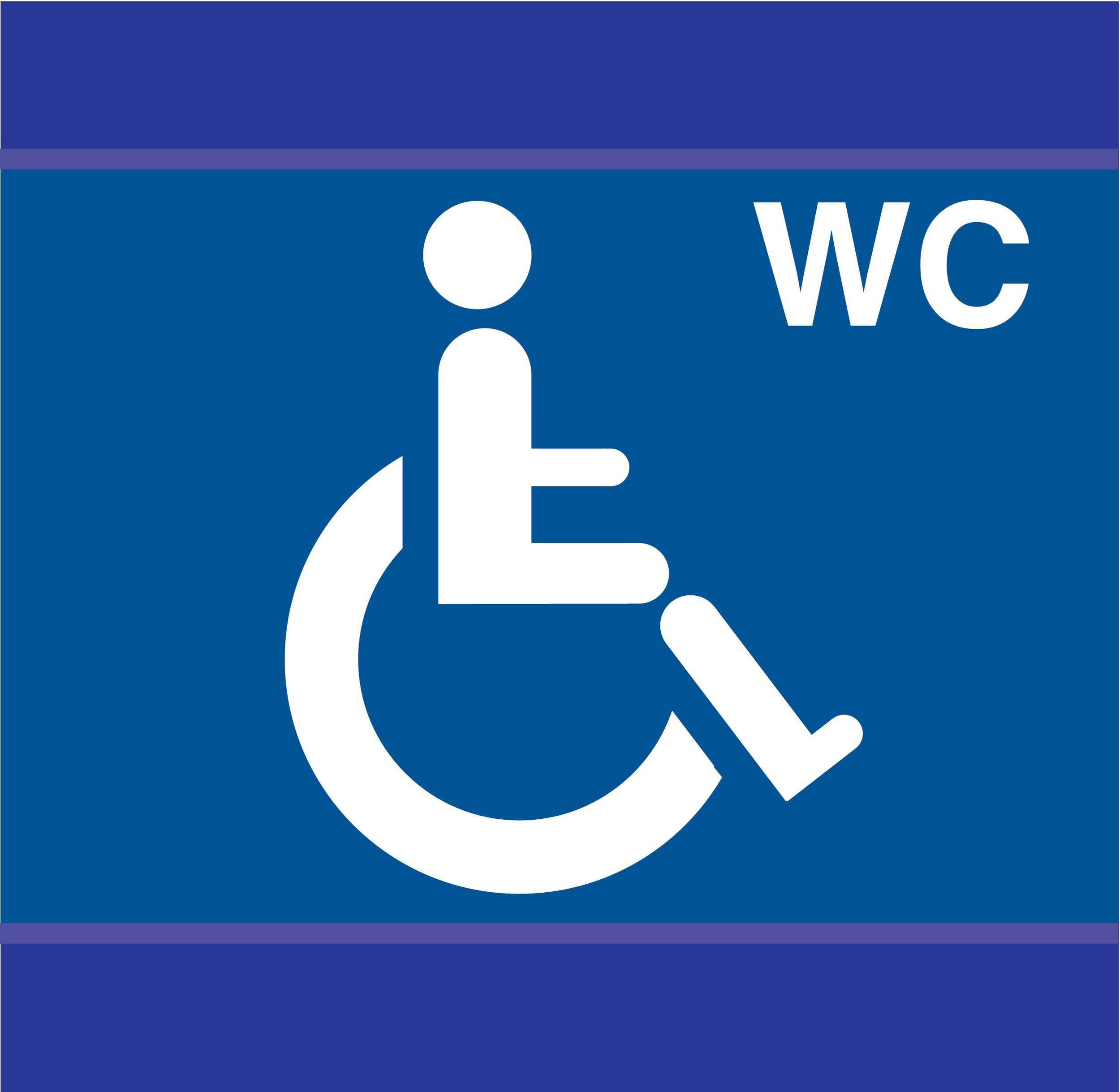 PANNEAU TOILETTES HANDICAPES D-SIGN 100X100MM TALIAPLAST - 637634