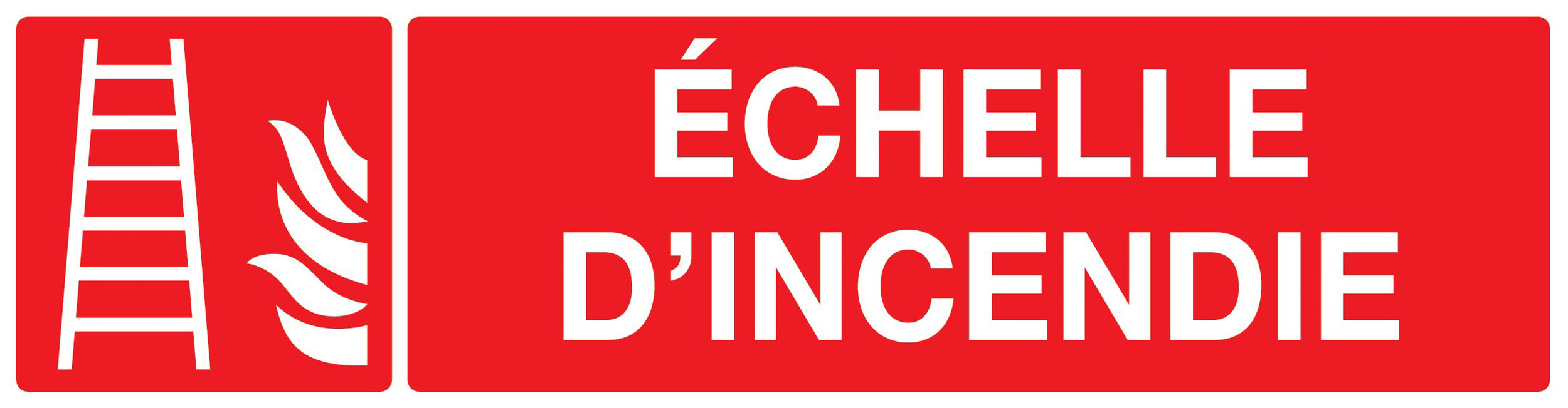 PANNEAU ECHELLE D'INCENDIE 200X52MM TALIAPLAST - 720102