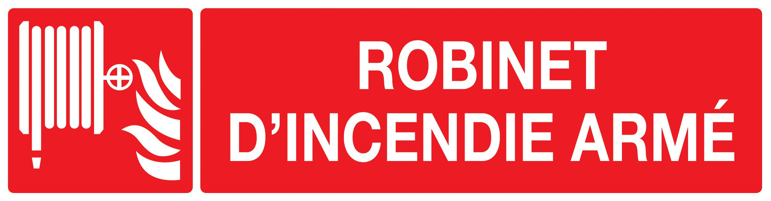PANNEAU ROBINET D'INCENDIE ARME 200X52MM TALIAPLAST - 720125