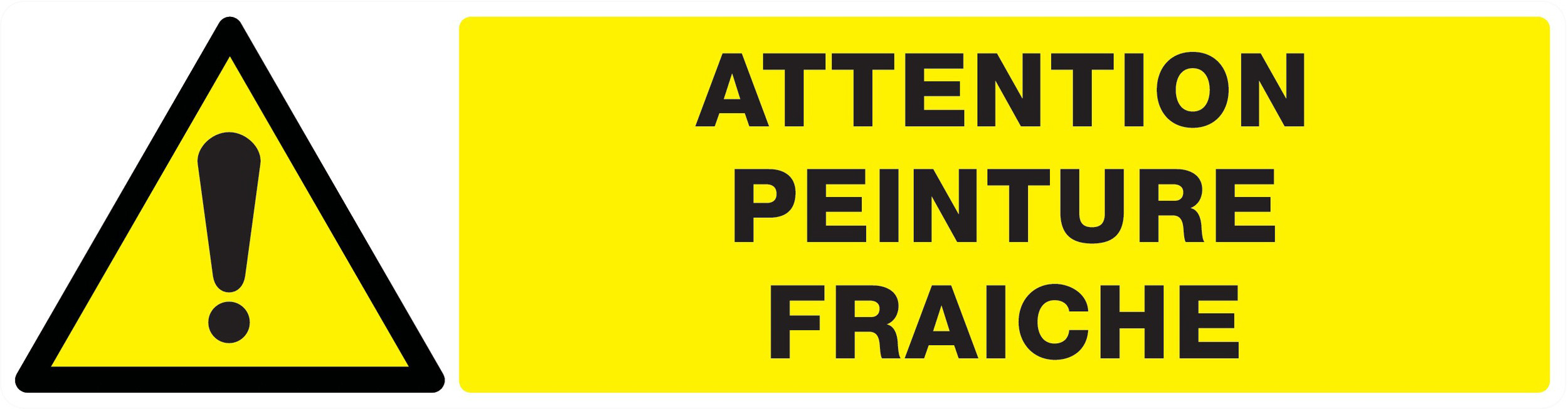 Panneau adhésif ATTENTION PEINTURE FRAICHE 200X52MM TALIAPLAST - 720334