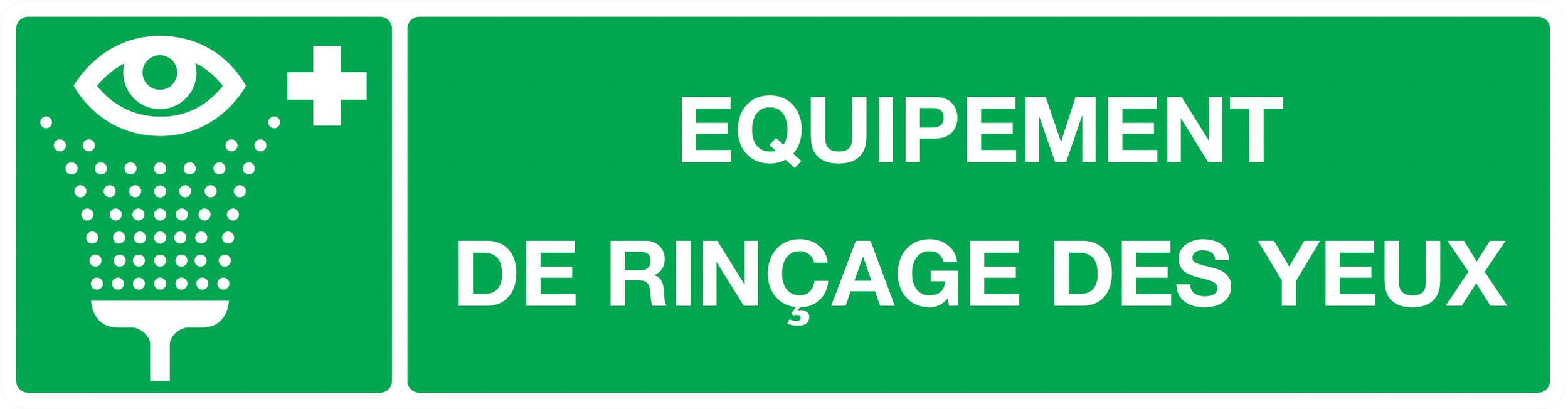 PANNEAU EQUIPEMENT DE RINCAGE DES YEUX 200X52MM TALIAPLAST - 720410